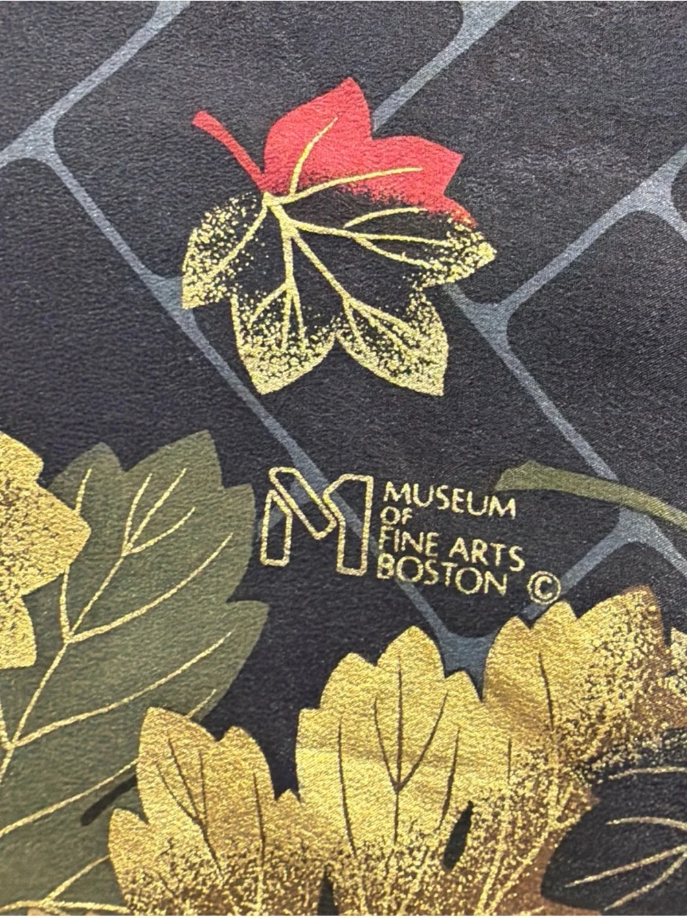Vintage Museum of Fine Arts Boston Silk Scarf 34